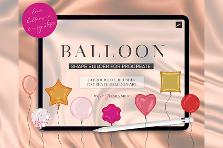 Balloon Shape Procreate Builder Set