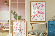 COQUETTE BOWS - patterns & cliparts, a Pattern Graphic by alenaganzhela (Thumbnail 3 of 14)