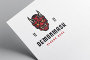 Demon Oni Mask Logo, a Branding & Logo Template by Pixes (Thumbnail 3 of 3)