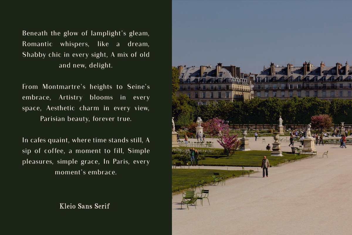 CF Kleio - Modern Elegant Sans, a Sans Serif Font by Indotype Foundry (Photo 6 of 10)