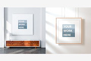 Poster Frame Mockup Set, a Print Template by GreatFruit (Thumbnail 3 of 8)