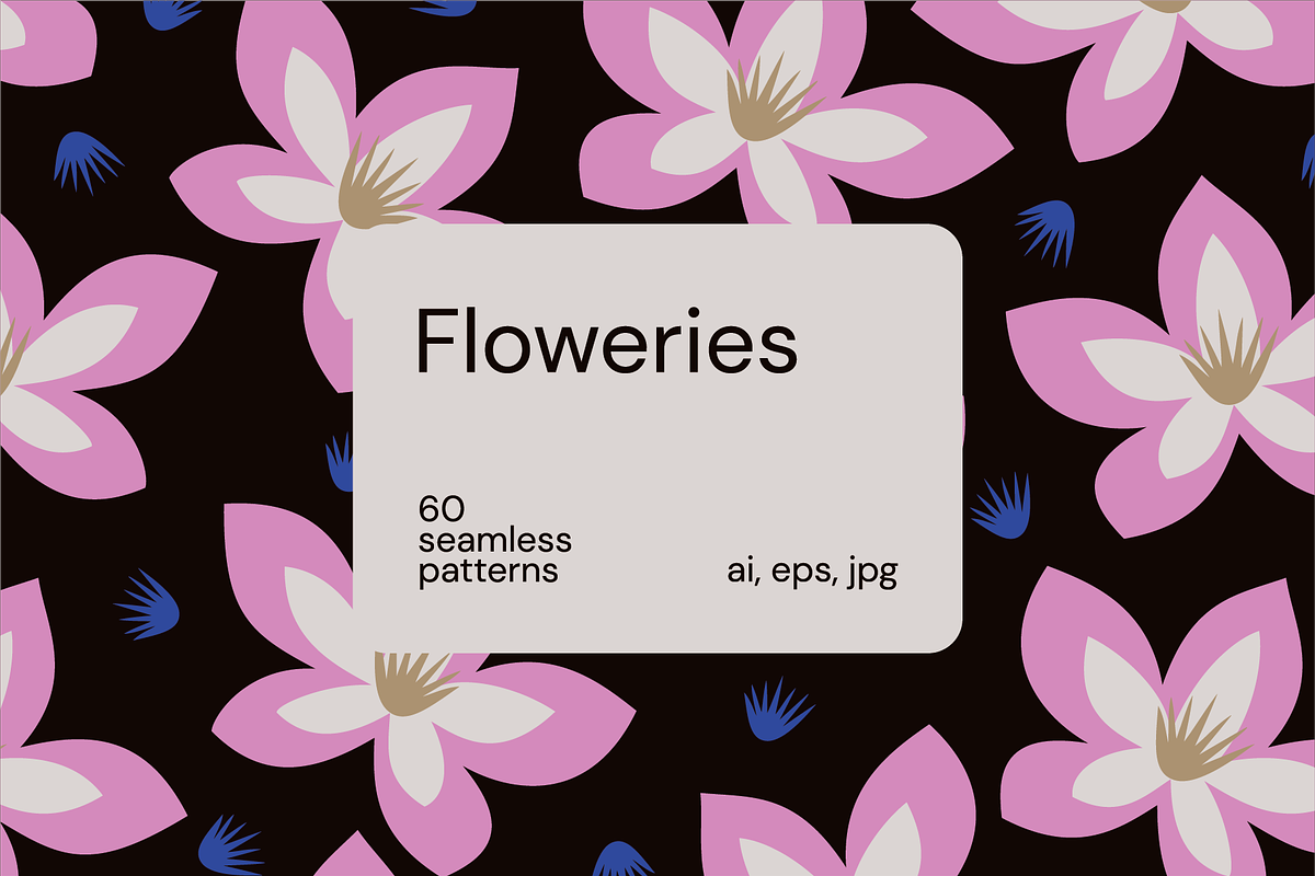 33% OFF | Floweries Patterns, a Pattern Graphic by Firowerk (Photo 1 of 9)