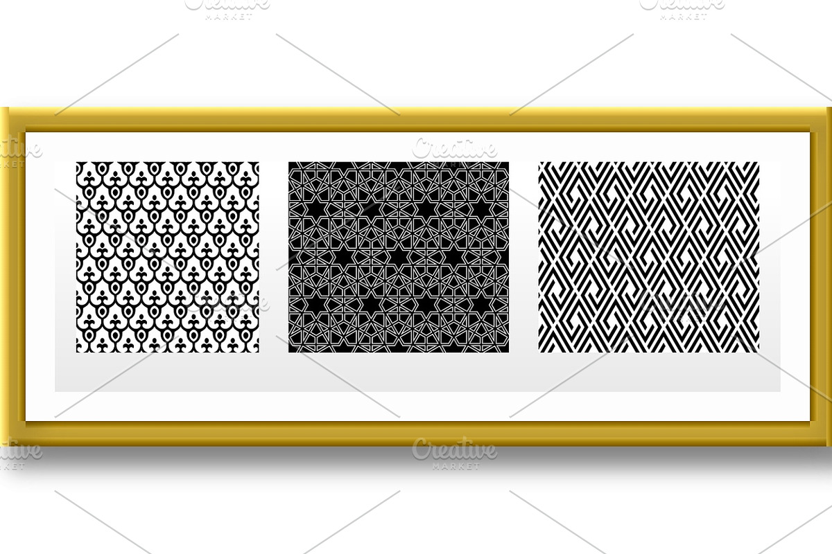 Geometric set of patterns, a Pattern Graphic by RODINA (Photo 2 of 3)