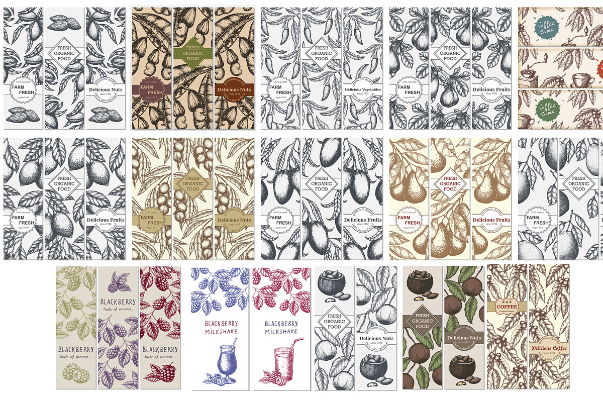 Hand drawn vector plants, a Food Illustration by SHom (Photo 17 of 17)