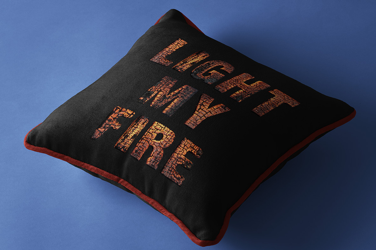 Burning Wood Font, a Font by Handmadefont (Photo 6 of 8)