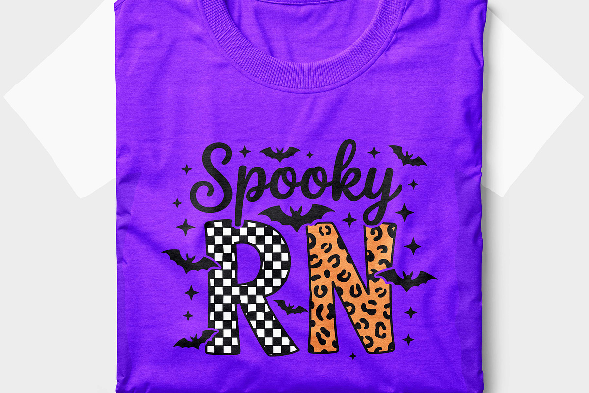 Retro Halloween Nurse T Shirt Design, a Seasonal Illustration by Unique Design Team (Photo 6 of 7)
