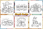 Bold Easy Fluffy Friends, an Animal Illustration by Ink Gallery (Thumbnail 2 of 4)