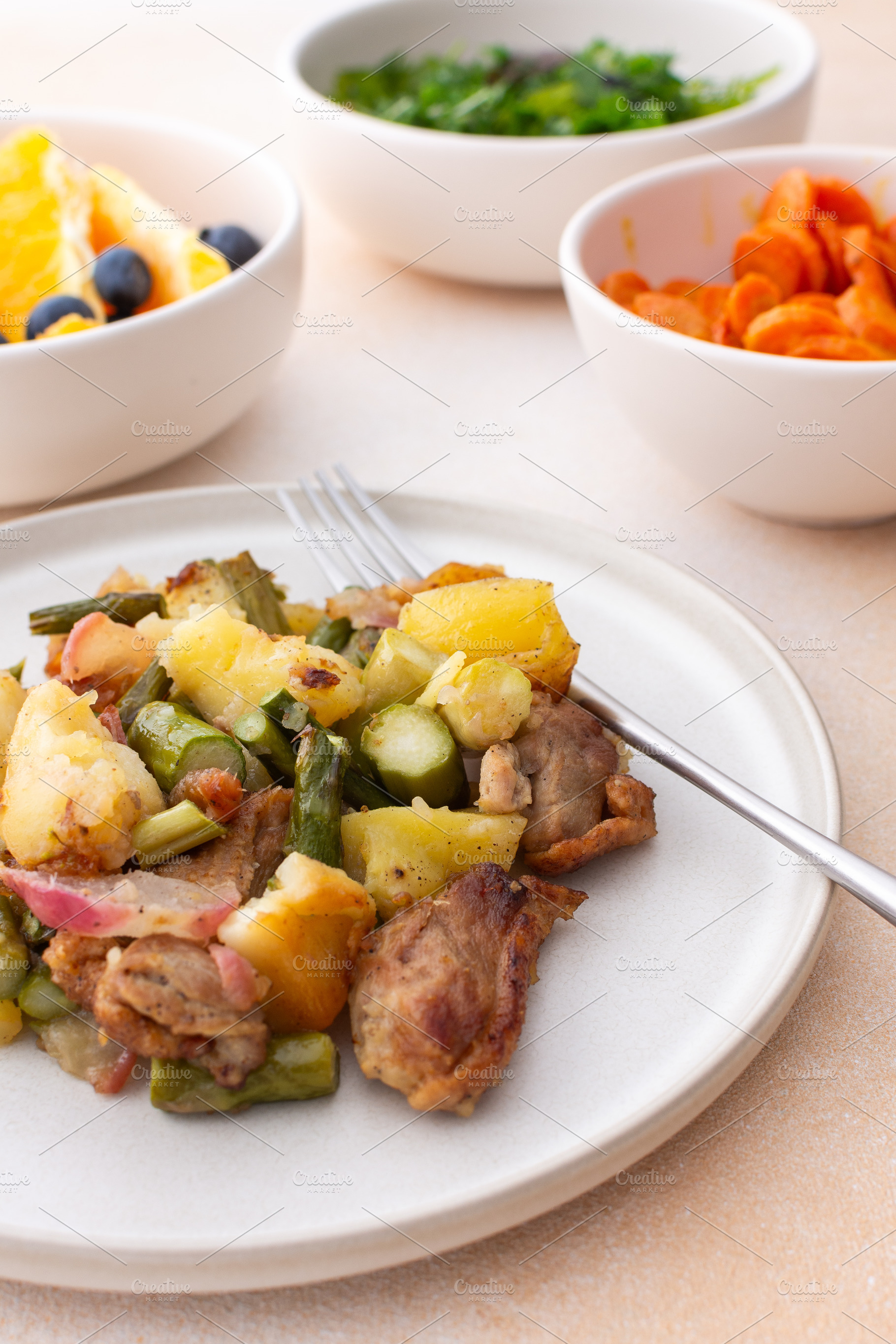 Stewed duck fillet with potatoes, a Food & Drink Photo by Pundateam
