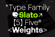 Slato, a Sans Serif Font by TOMO Fonts (Thumbnail 1 of 15)