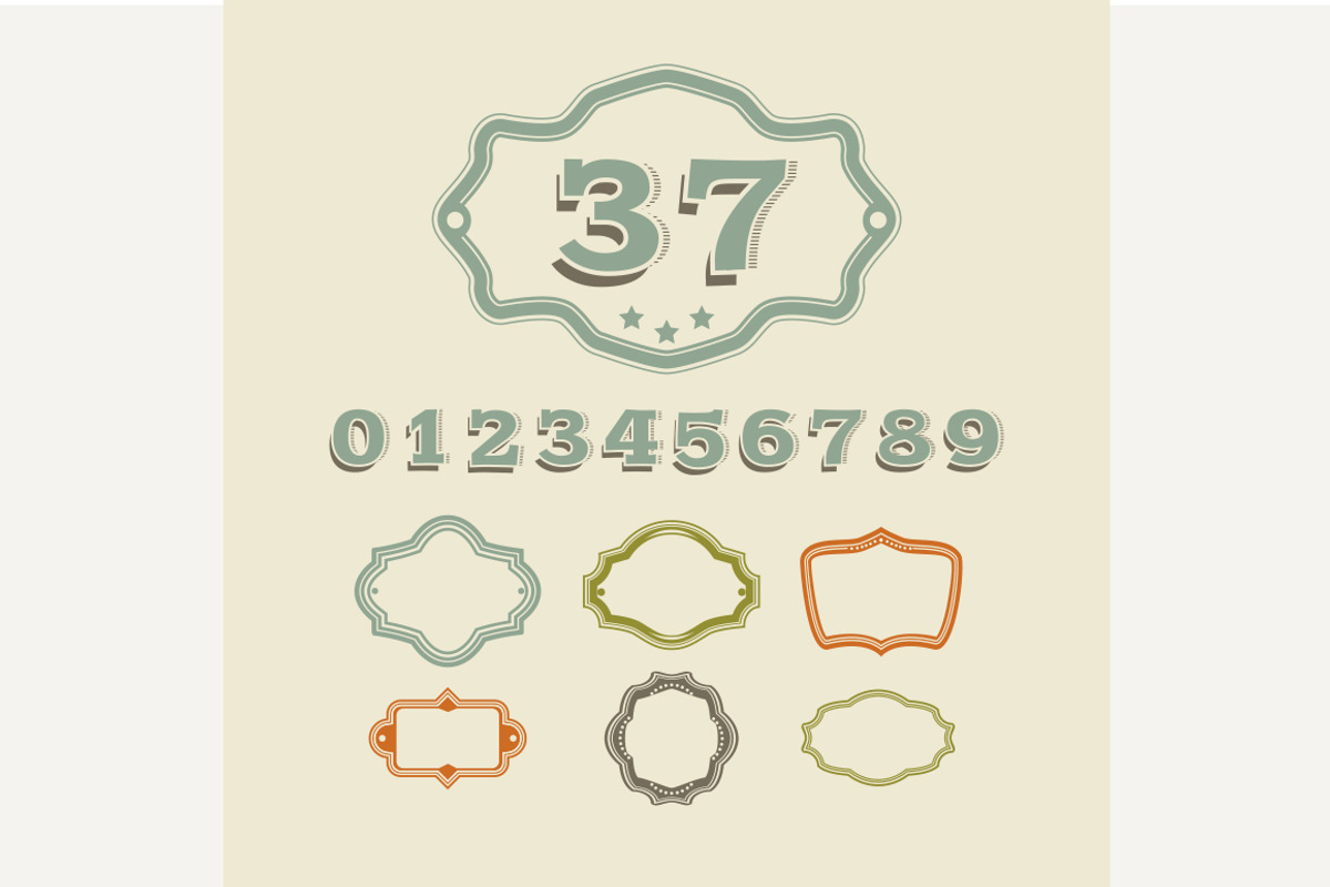 Classic address number sign, a Decorative Illustration by Shanvood art