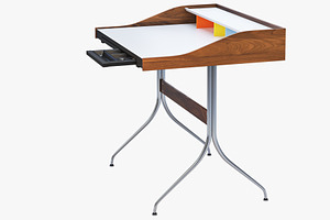 Nelson Swag Leg Desk 3d Model