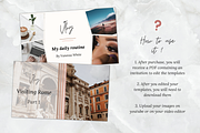 Feminine Youtube Branding Kit, a Social Media Template by PittaFinePrint (Thumbnail 8 of 9)