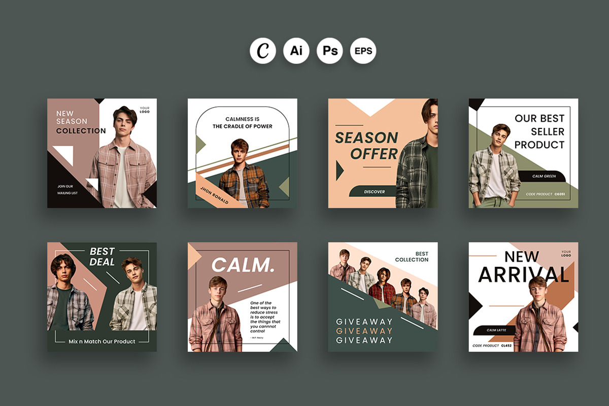 Fashion Instagram Post-Ai Psd Canva, a Social Media Template by Jiwstudio (Photo 3 of 4)