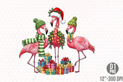 Christmas Flamingo Png, Flamingo Png, a Graphic by Designking (Thumbnail 1 of 4)