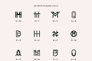 20 Monogram Logo Template, a Branding & Logo Template by Lightsense (Thumbnail 8 of 9)