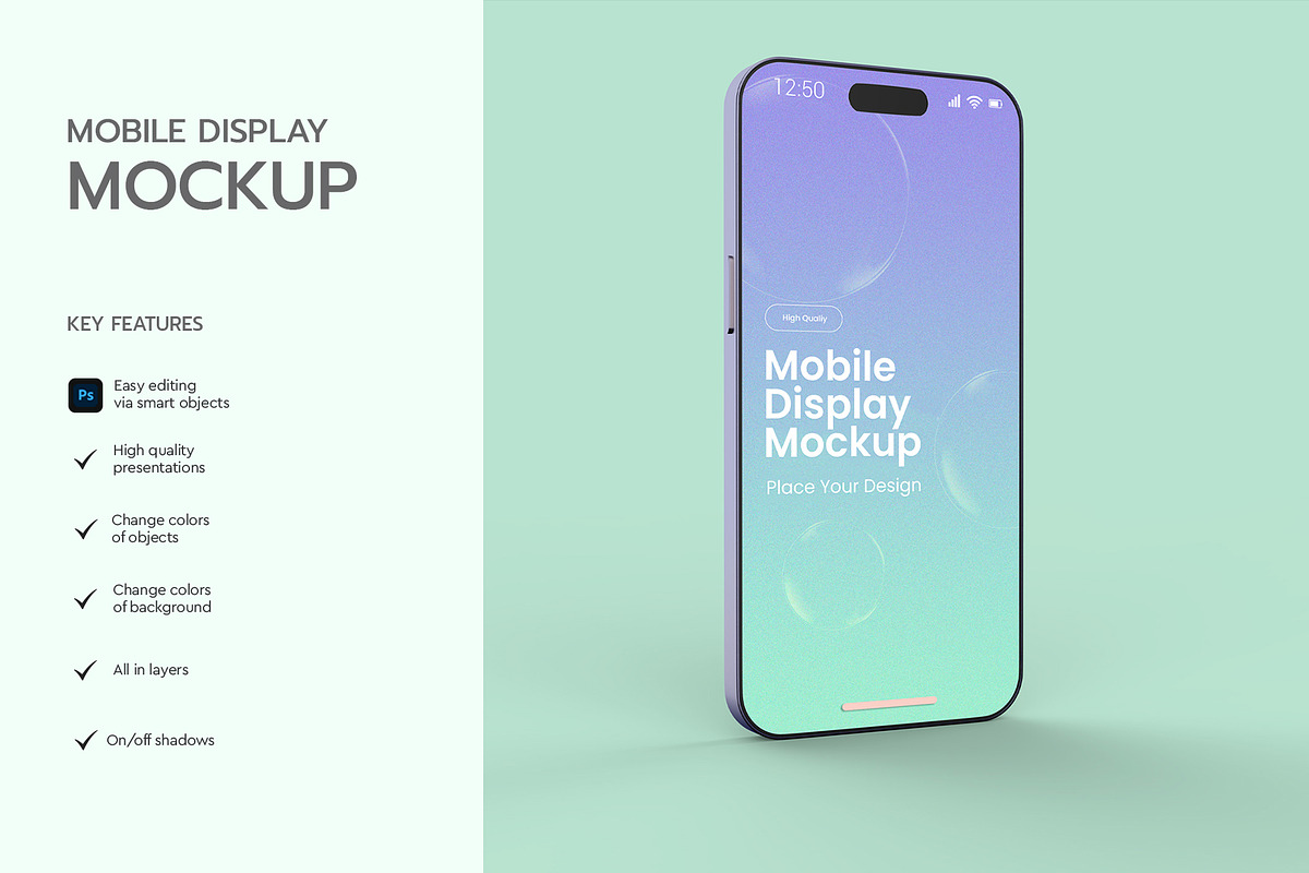 Phone Mockup, a Product Mockup by graphypix (Photo 4 of 4)