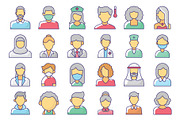 Modern Avatar Icons Pack, an Icon by Vector Portal (Thumbnail 2 of 5)