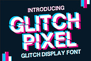 Glitch Pixel -  Glitch Font, a Blackletter Font by Fourteen Letter (Thumbnail 1 of 7)