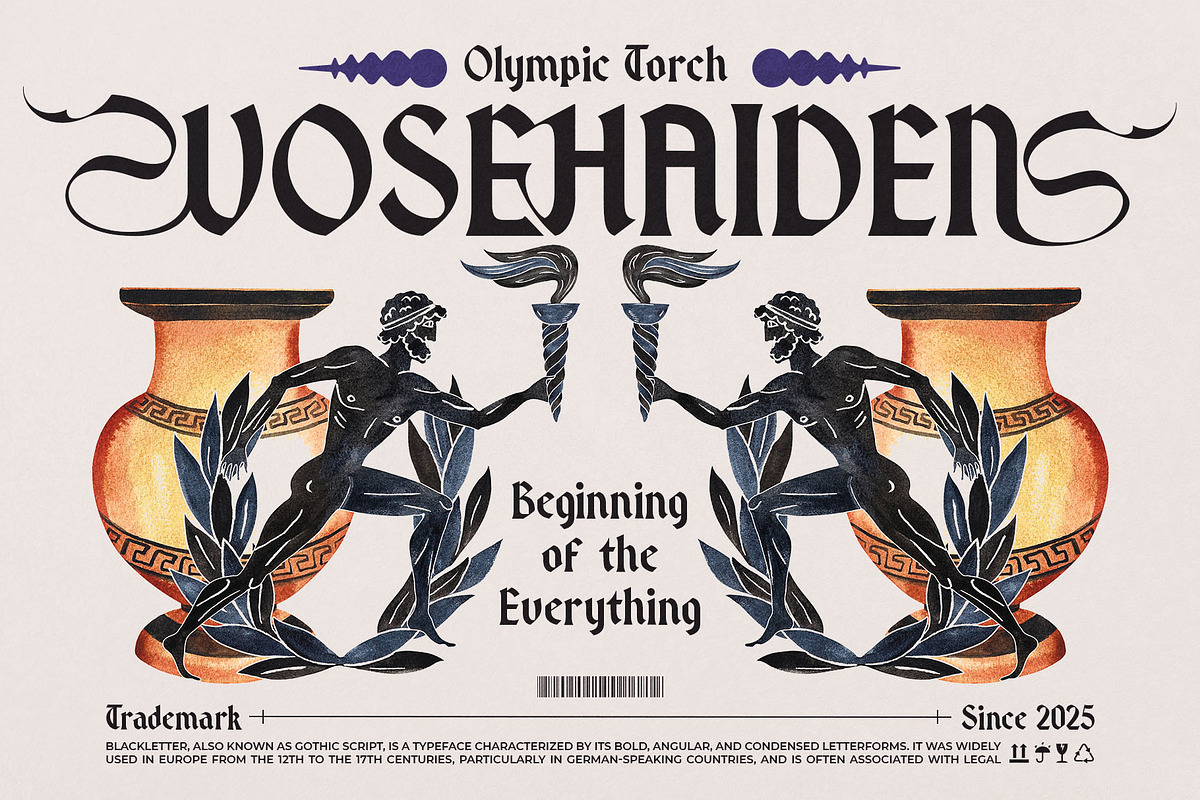 Dreamhour Typeface, a Blackletter Font by alit design (Photo 7 of 20)