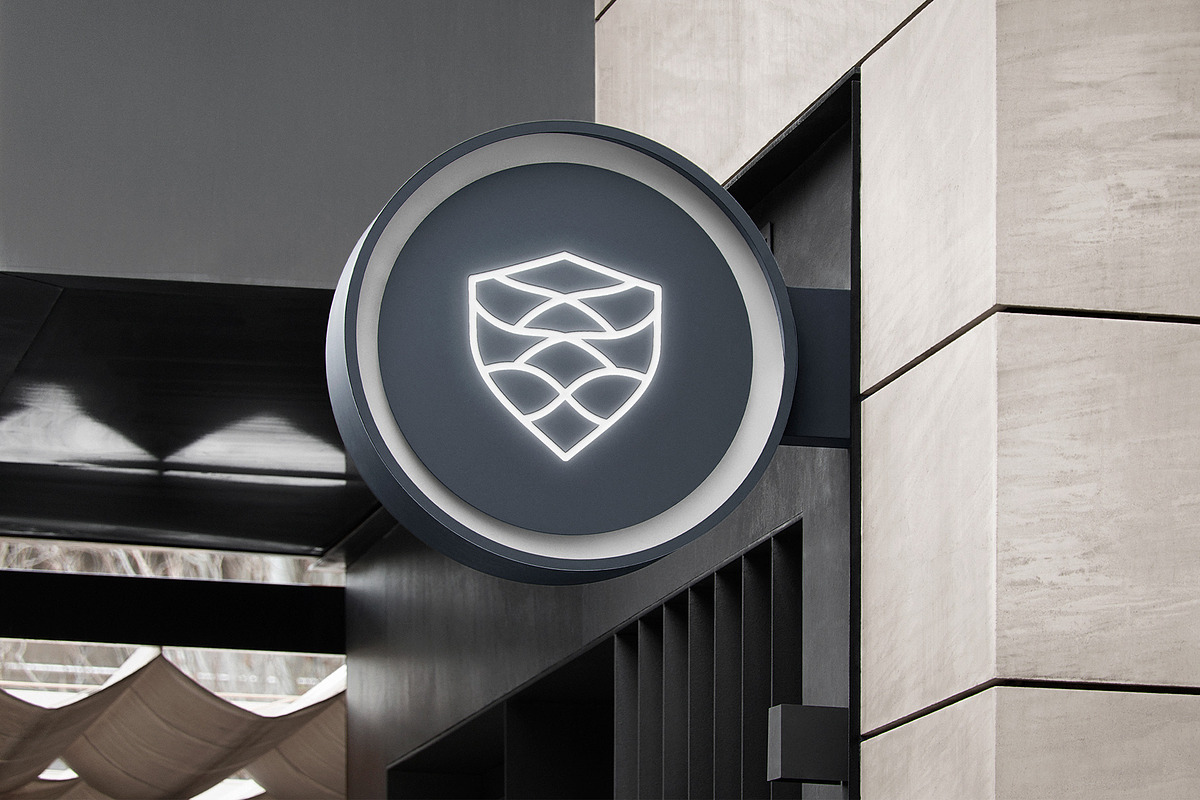 Logo Mockup Modern Round Wall Sign, a Product Mockup by Asylab (Photo 1 of 5)