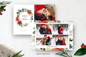 Christmas Card Template CC093