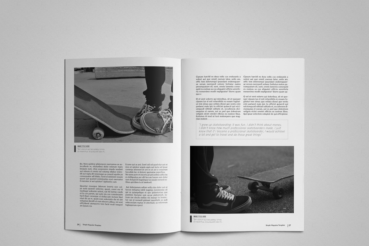 Simple & Clean Magazine Template, a Magazine Template by Uloel Design (Photo 8 of 12)