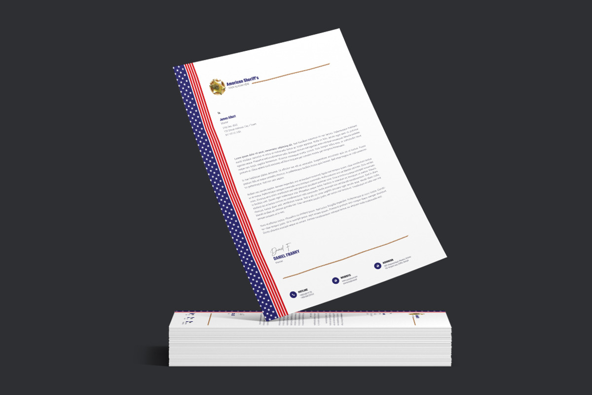Sheriff Race Political Letterhead, a Stationery Template by iDoodle Studio (Photo 3 of 4)