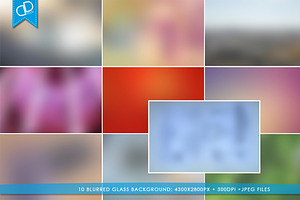 10 Blurred Glass Background