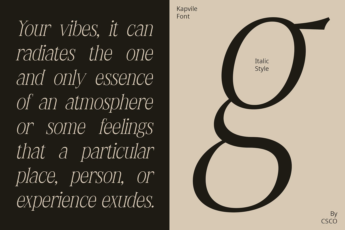 Kapvile – Elegant Font, a Serif Font by Craft Supply Co. (Photo 5 of 8)