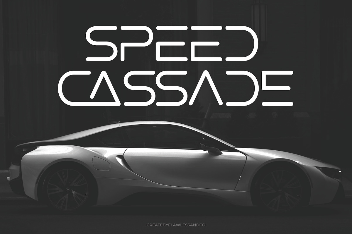 Zoqula – Futuristic Font, a Font by Flawless And Co (Photo 8 of 10)