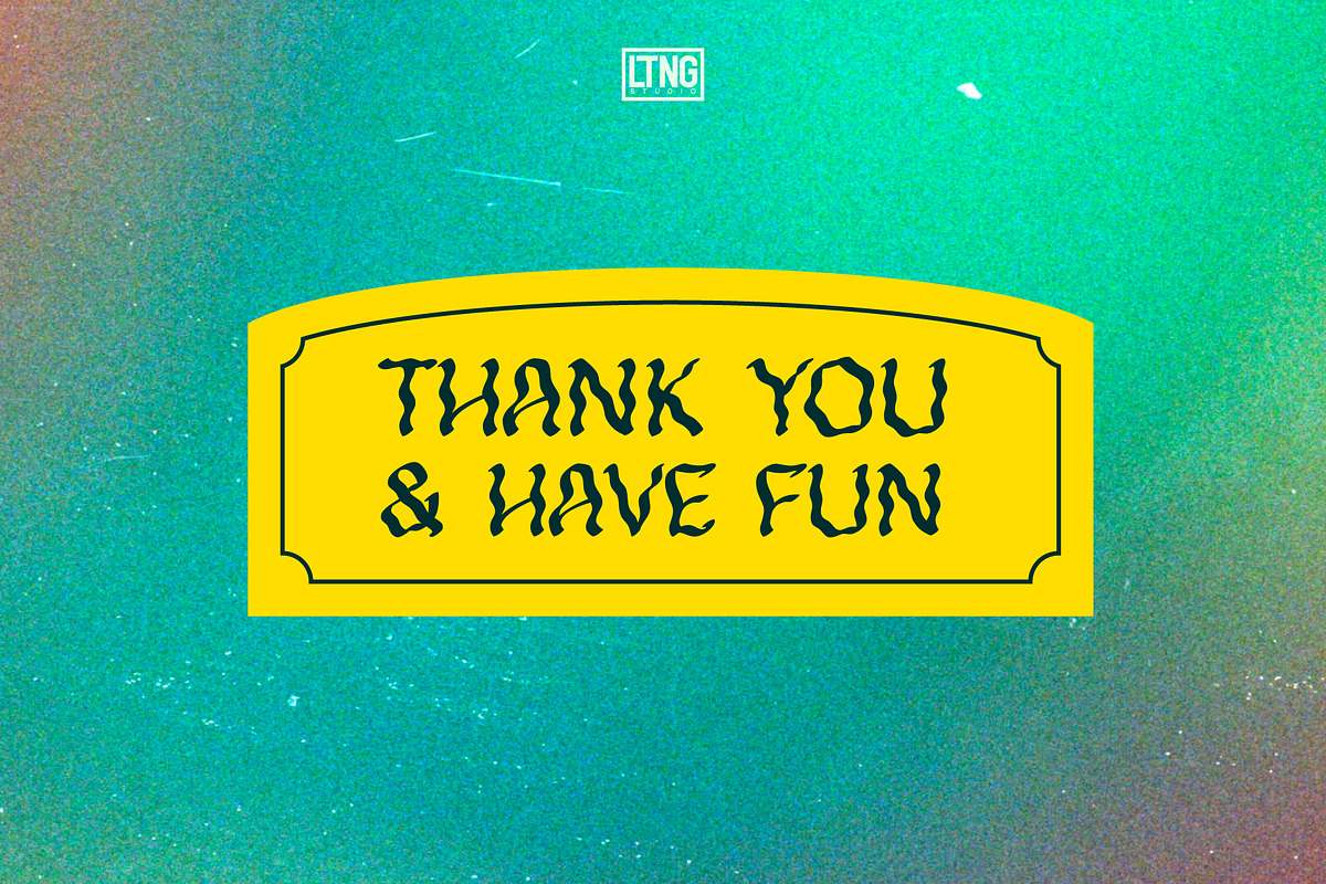 Trippy Trance, a Font by LTNG STUDIO (Photo 11 of 11)