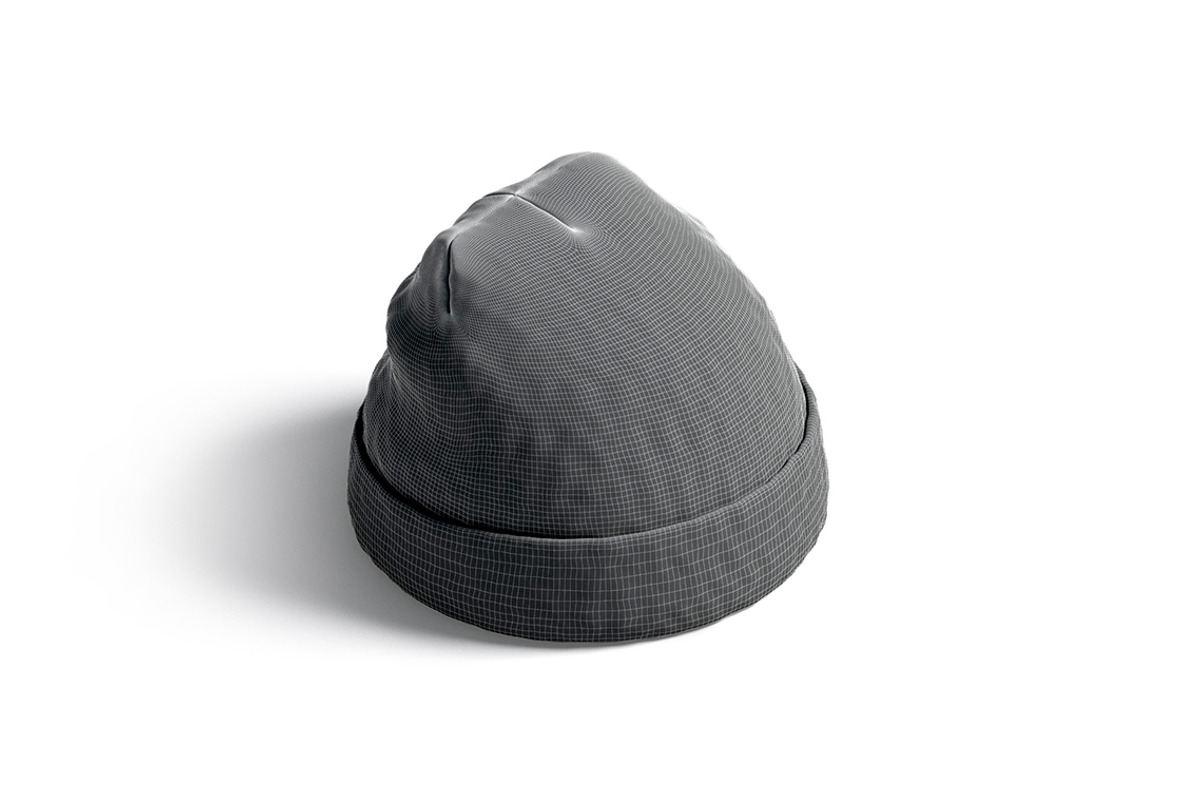 Black Winter Beanie Hat 3D Model, an Object 3D Model by rebrandy (Photo 7 of 9)