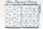 Festive Christmas patterns, a Decorative Illustration by LanaDzi (Thumbnail 18 of 25)