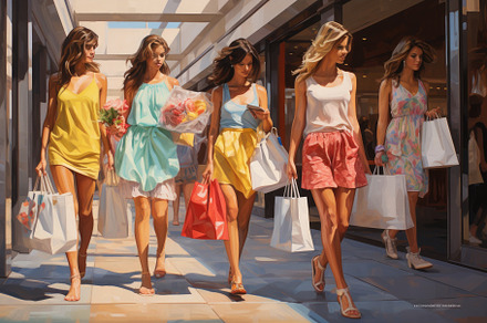 Shopping in the shopping mall. Beaut, a Photo by Iftikhar Alam