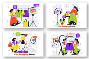 10 Influencer Live Shopping Vector, a Person Illustration by denayunebgt (Thumbnail 2 of 4)