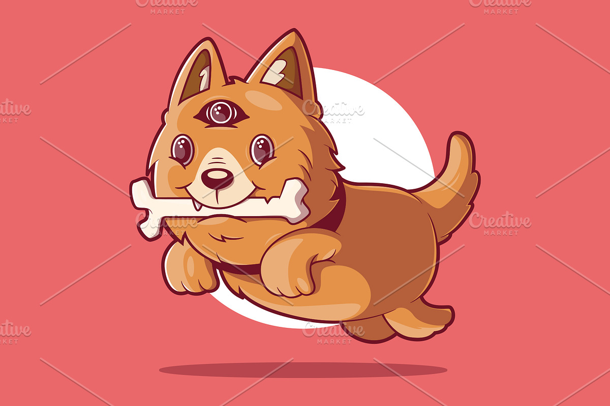 Crazy Dog!, an Animal Illustration by pedrors
