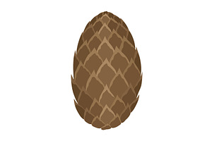 Fir or pine cone. Nature decoration, an Object Illustration by the8monkey