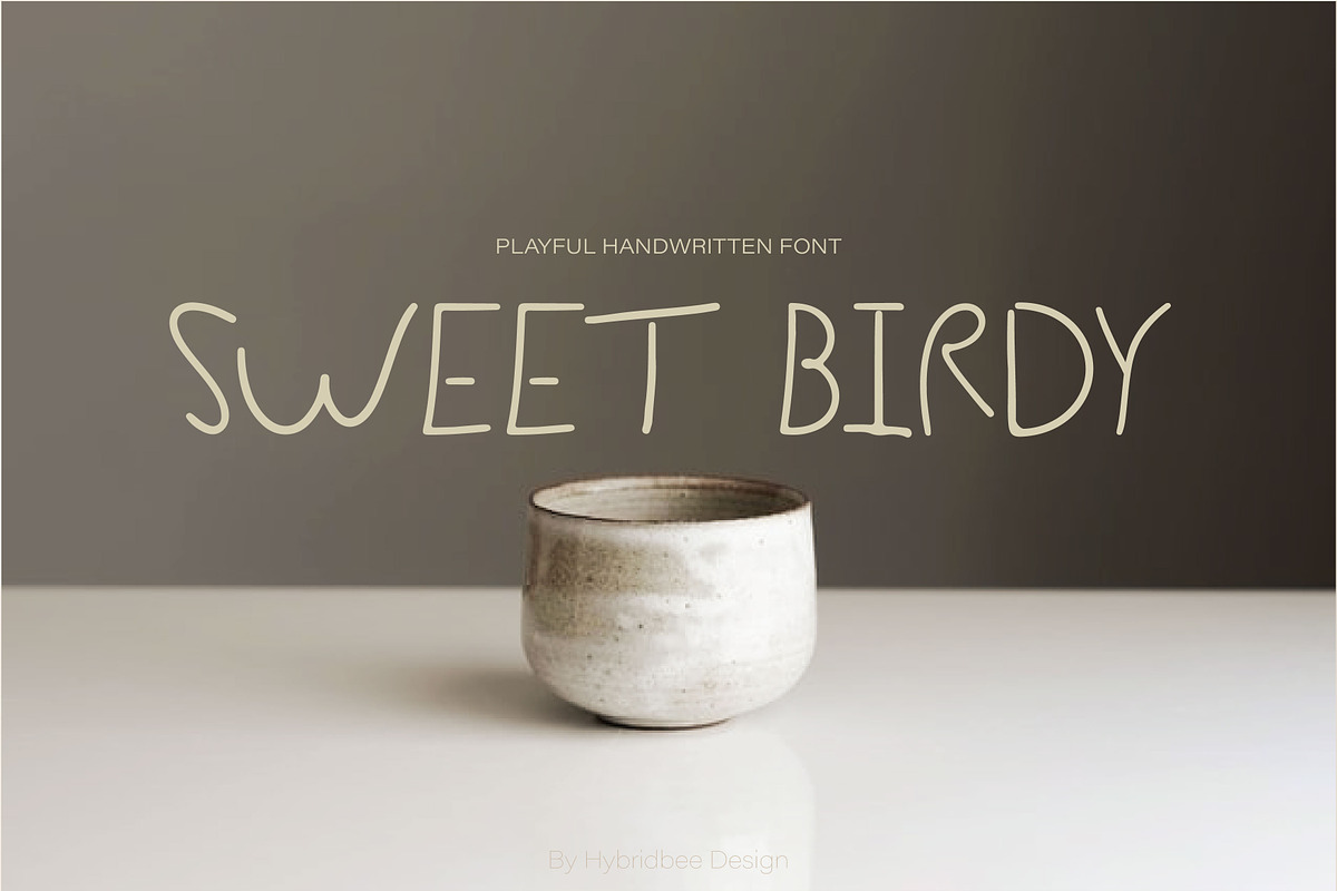 SWEET BIRDY – Handwritten Font, a Script Font by Hybridbee Design (Photo 1 of 10)