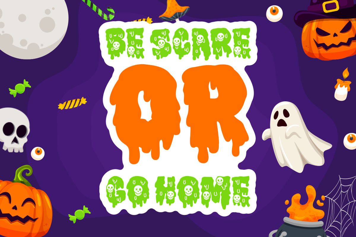 Gothic Haunt -  Halloween Slime Font, a Font by PutraCetol Studio (Photo 4 of 11)