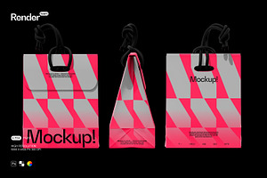 Paper Bag Mockup Set, a Packaging Mockup by Renderteam