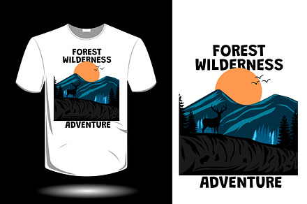 Forest wilderness adventure t shirt