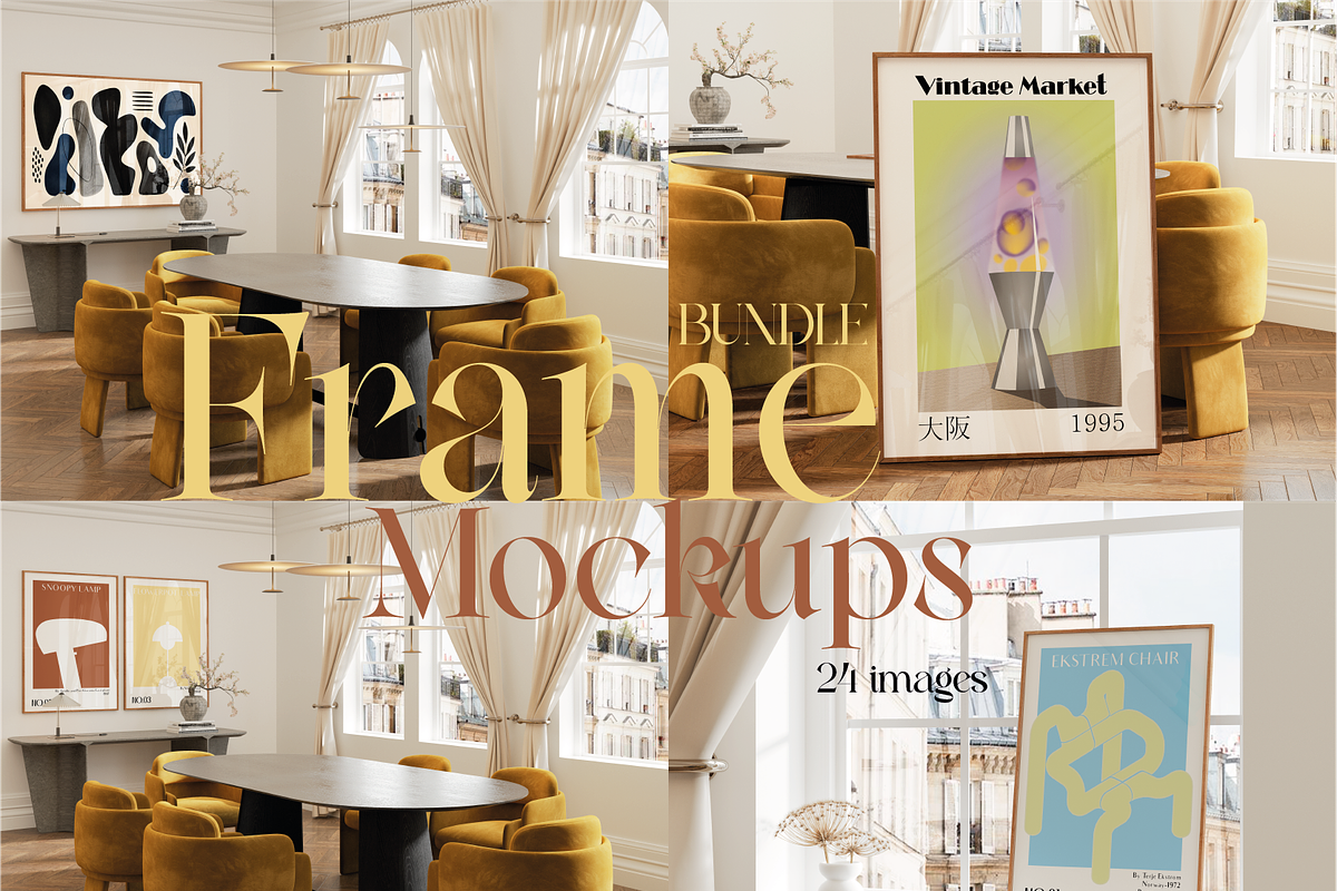 MOCKUP BUNDLE - 24 SCENES, an Advertising Mockup by N digital designs (Photo 1 of 11)