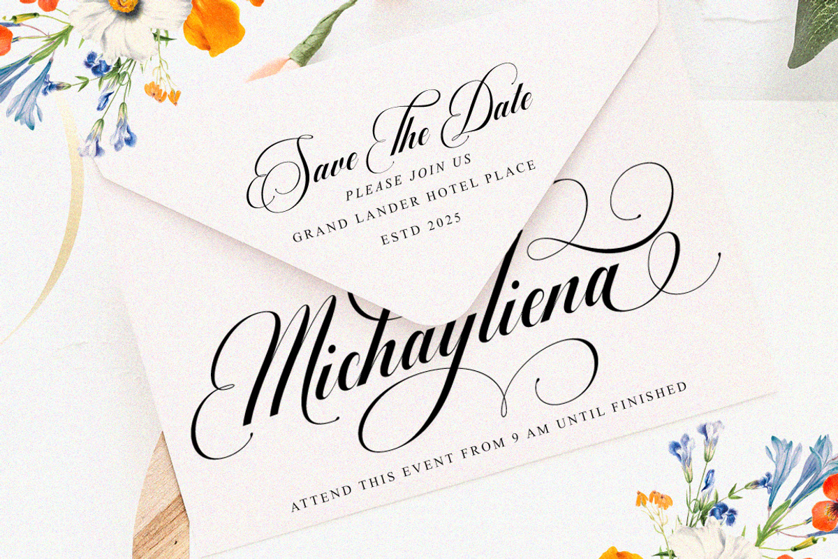 Barlimena Script, a Script Font by IM Studio (Photo 2 of 13)
