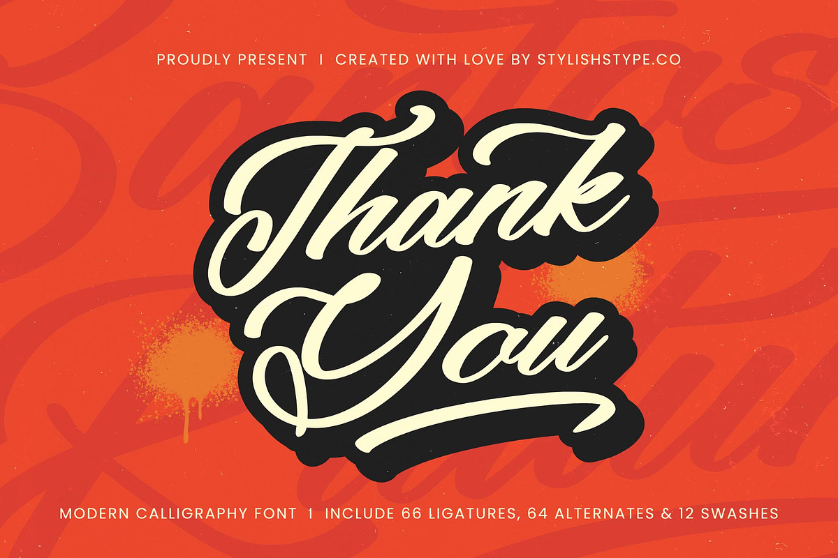 Santos Kulture Modern Calligraphy, a Script Font by stylishtype.co (Photo 20 of 20)
