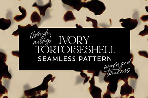 Ivory Tortoiseshell Seamless Pattern