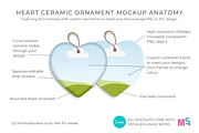 Heart Ceramic Ornament Canva Mockup, a Mockup by Mockup Scene (Thumbnail 2 of 18)