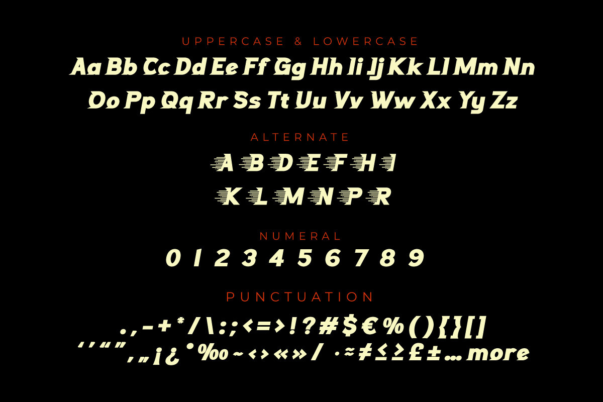 Lenozkonser - Display Racing Font, a Serif Font by twinstd (Photo 3 of 8)