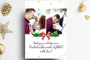 Christmas Card Photoshop Template, a Card Template by Nifty Template Studio (Thumbnail 3 of 8)