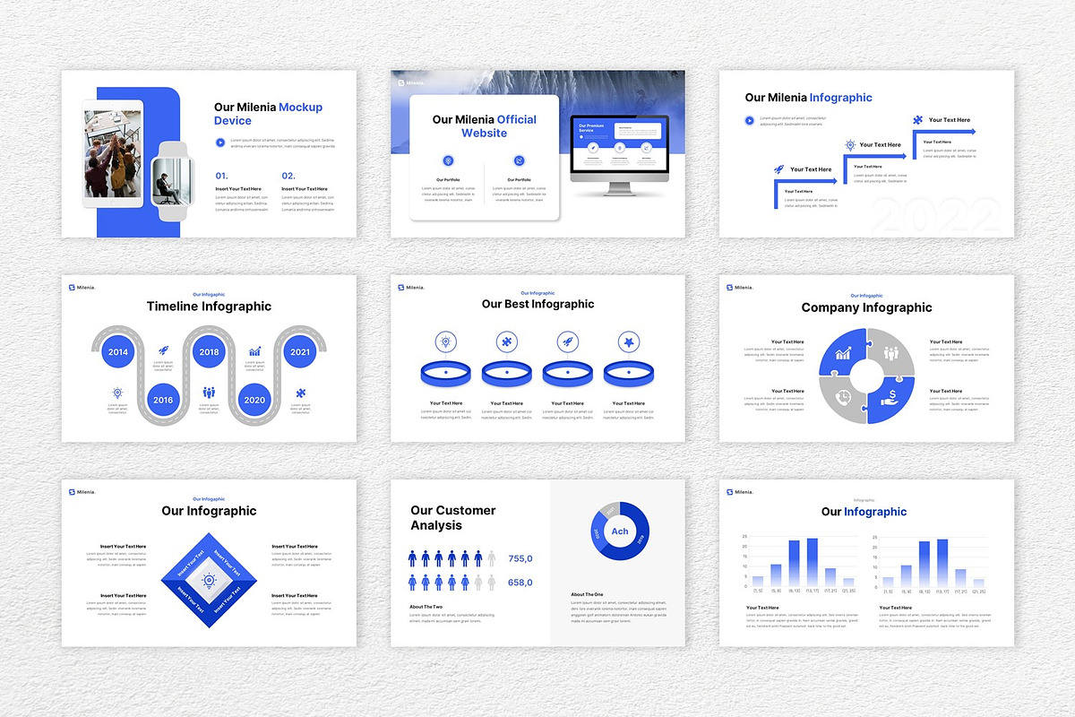 Milenial Business Powerpoint, a Presentation Template by BumbleGraph Studio (Photo 3 of 6)