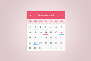 Simple & Sweet Calendar Widget